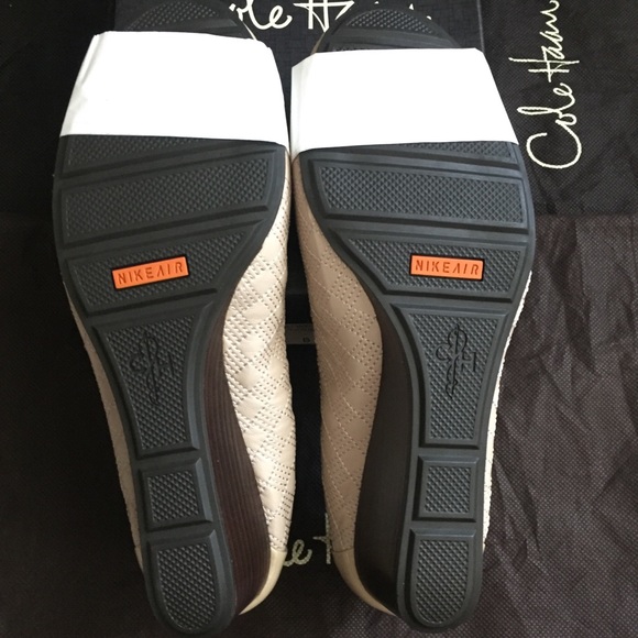 Cole Haan Air Tali Quilted Wedge, Nougat - Picture 7 of 8